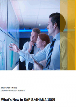 < What's New In SAP S/4HANA 1809